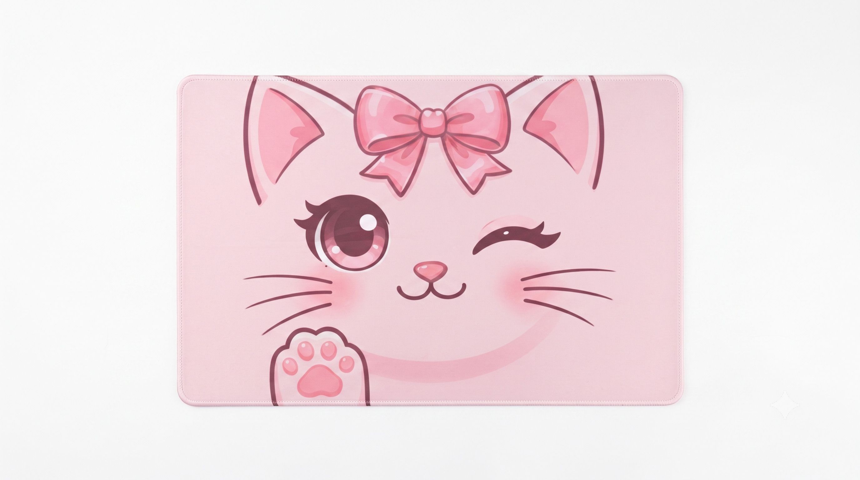 VORZIX charming pink cat Non Slip Base Mousepad-picture-12