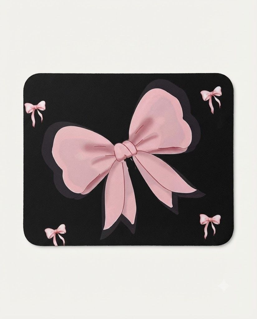VORZIX PINK BOW 3 Non Slip Base Mousepad-image-32