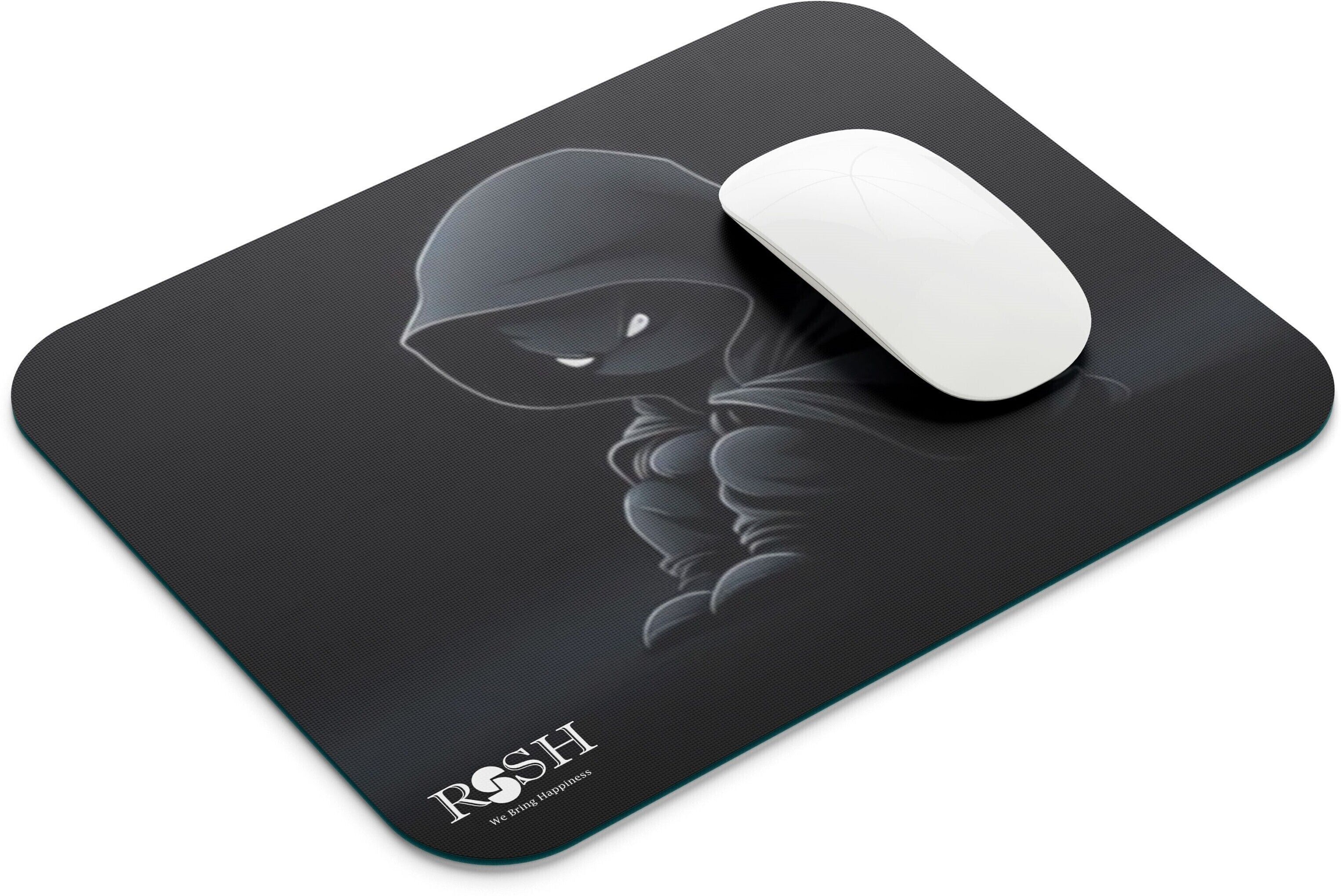 rssh creation Black Color Cartoon Gaming, Anti - Slip Base, High Durability Mouse Pad Mousepad-image-3