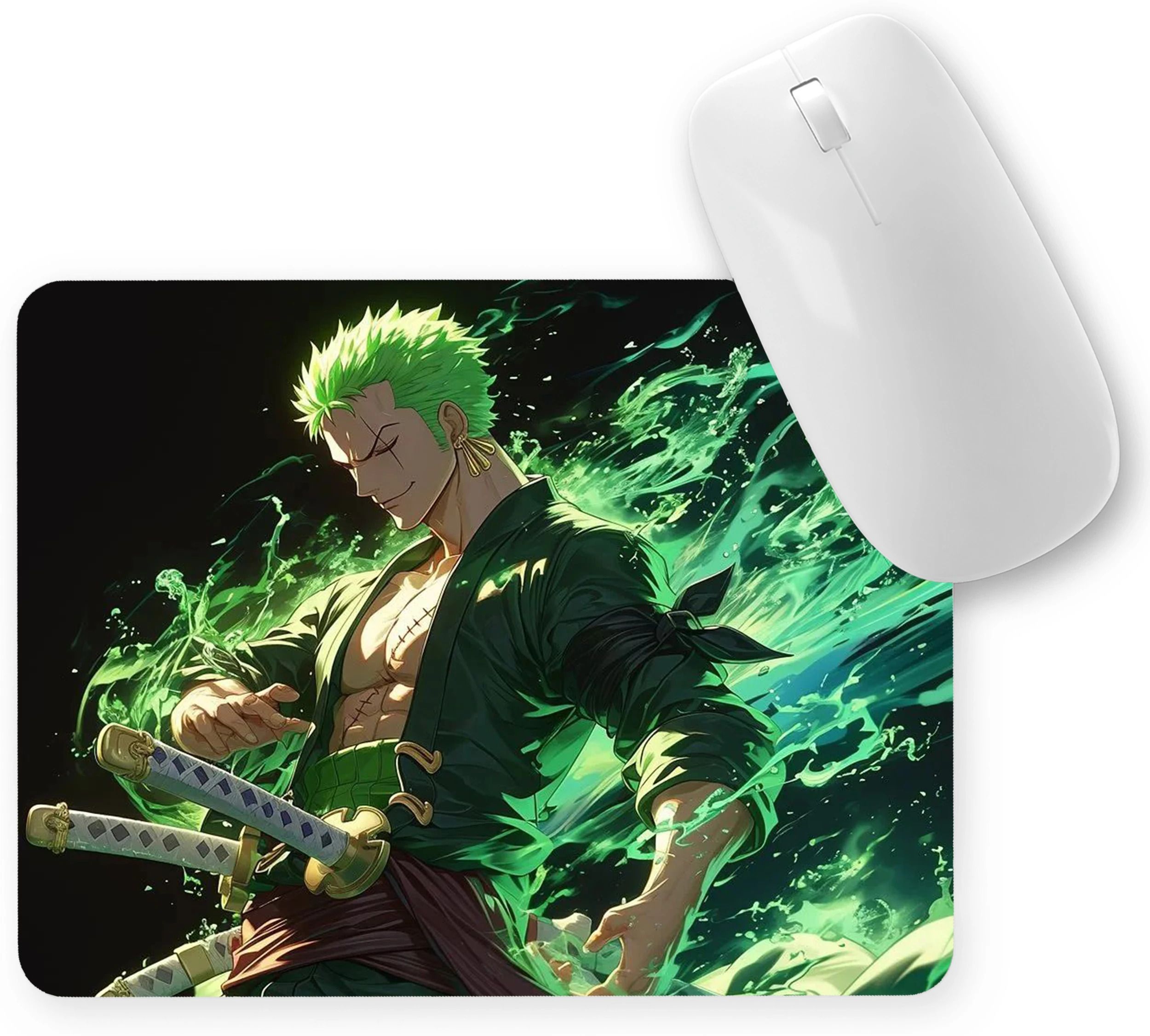 Aniithing Zoro Anime gaming Mouse Pad Non-Slip Rubber Base for Computer leptop Mousepad Mousepad-picture-18