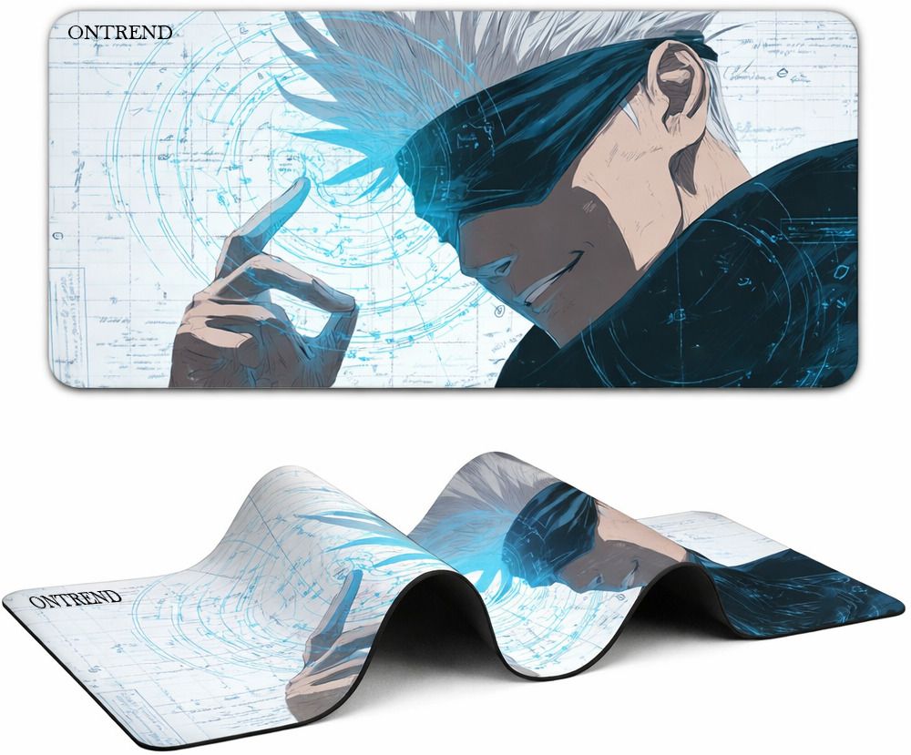 WardrobeChoice Anime Printed Gaming Desk Mat 23 x 11 Inch Non Slip Base Mousepad-image-29