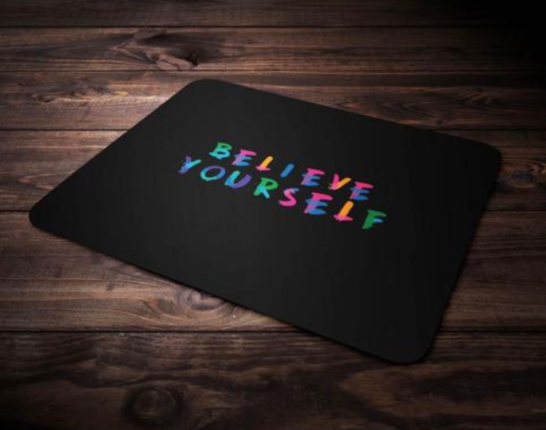 SHINAVENTERPRISES believe yourself 20*24 cm mousepad Non Slip Base Mousepad-image-39