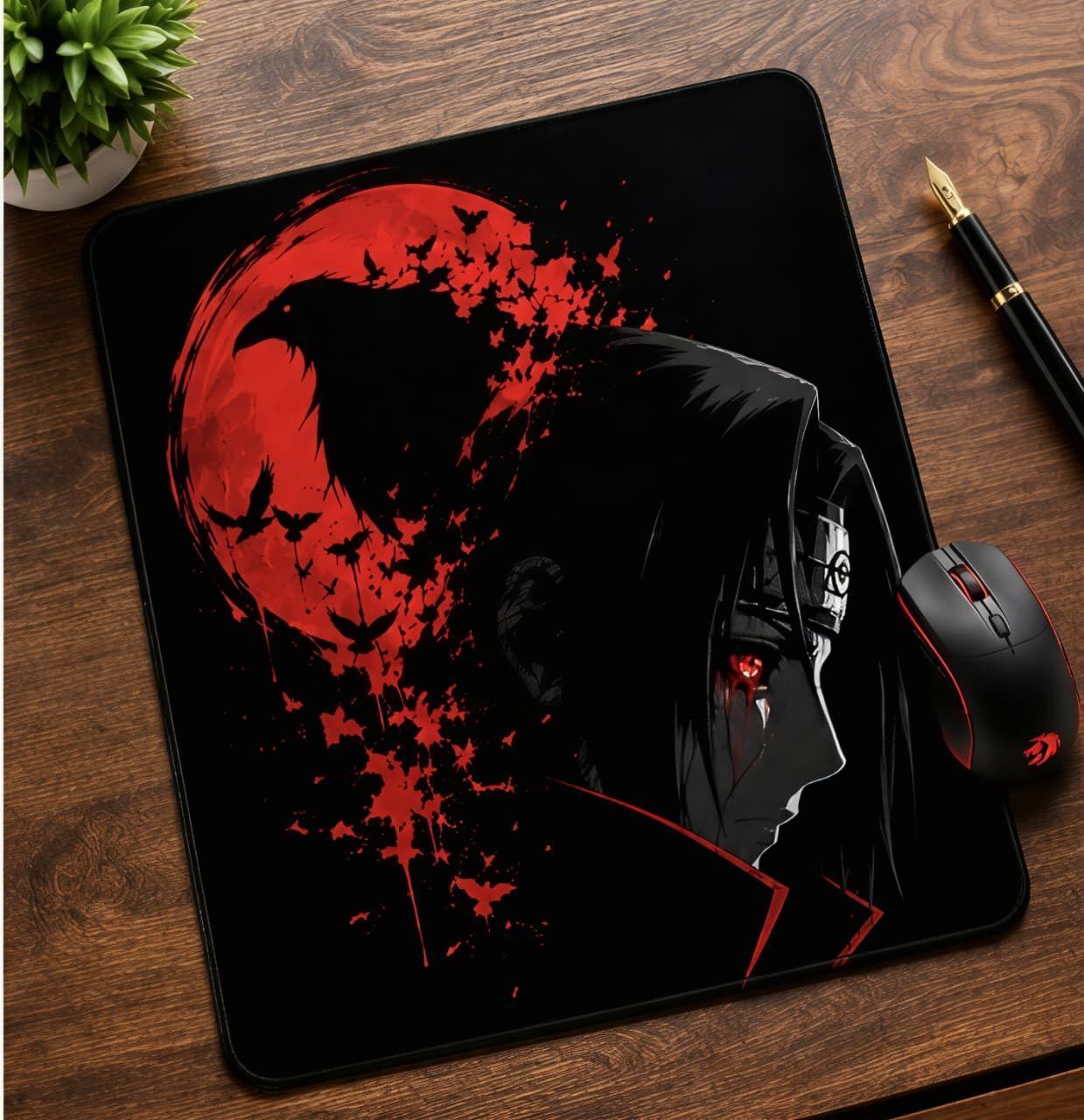 Raikamal Itachi Mouse-Pad Large Washable Non-Slip Rubber Base 230X190X3mm [20% Larger] Non Slip Base Mousepad-image-4