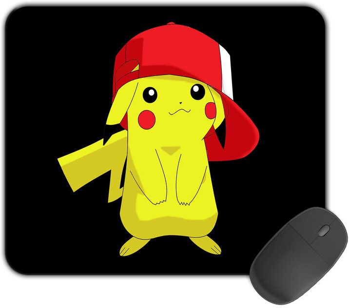 Kirmada Printed Designer electric pokemon With Hat Pokemon Mouse Pad. Mousepad-image-3