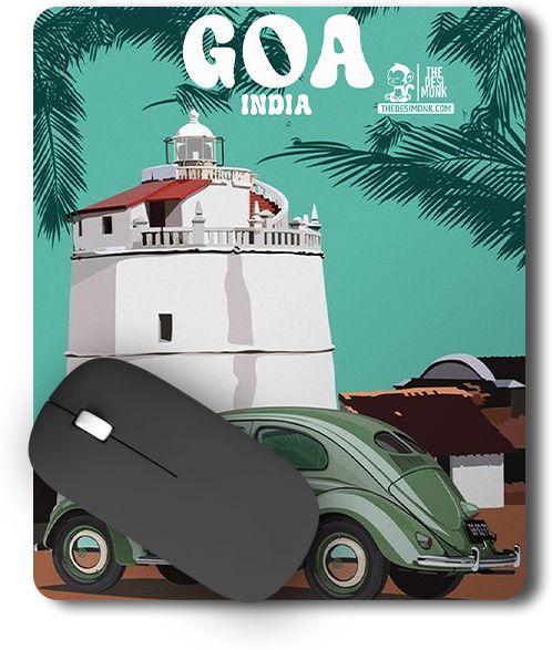 The Desi Monk Goa India Anti Skid Mouse Pad for Laptops and Computers Non Slip Base Mousepad-image-41