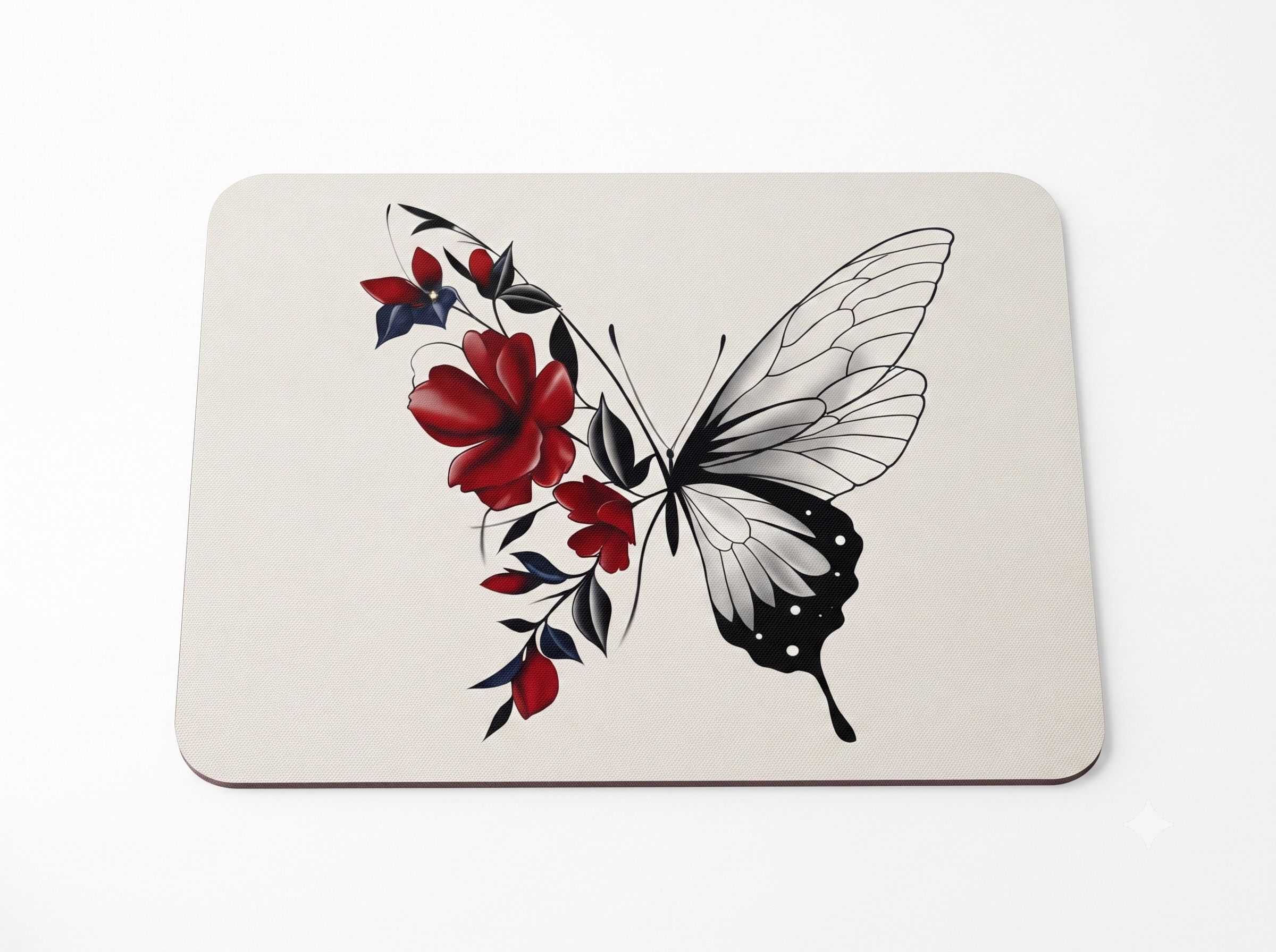 VORZIX BUTTERFLY FLOWER Non Slip Base Mousepad-picture-48