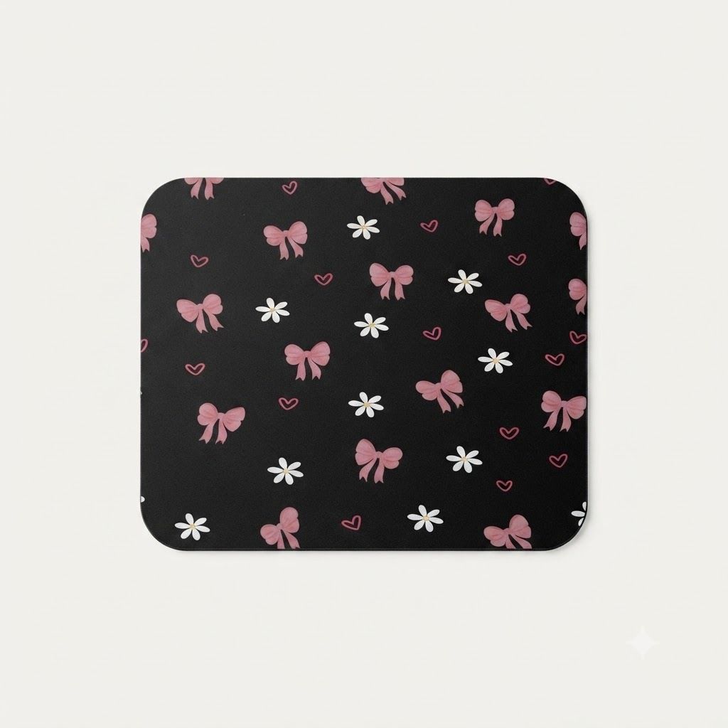 VORZIX PINK BOWS 2 Non Slip Base Mousepad-picture-11