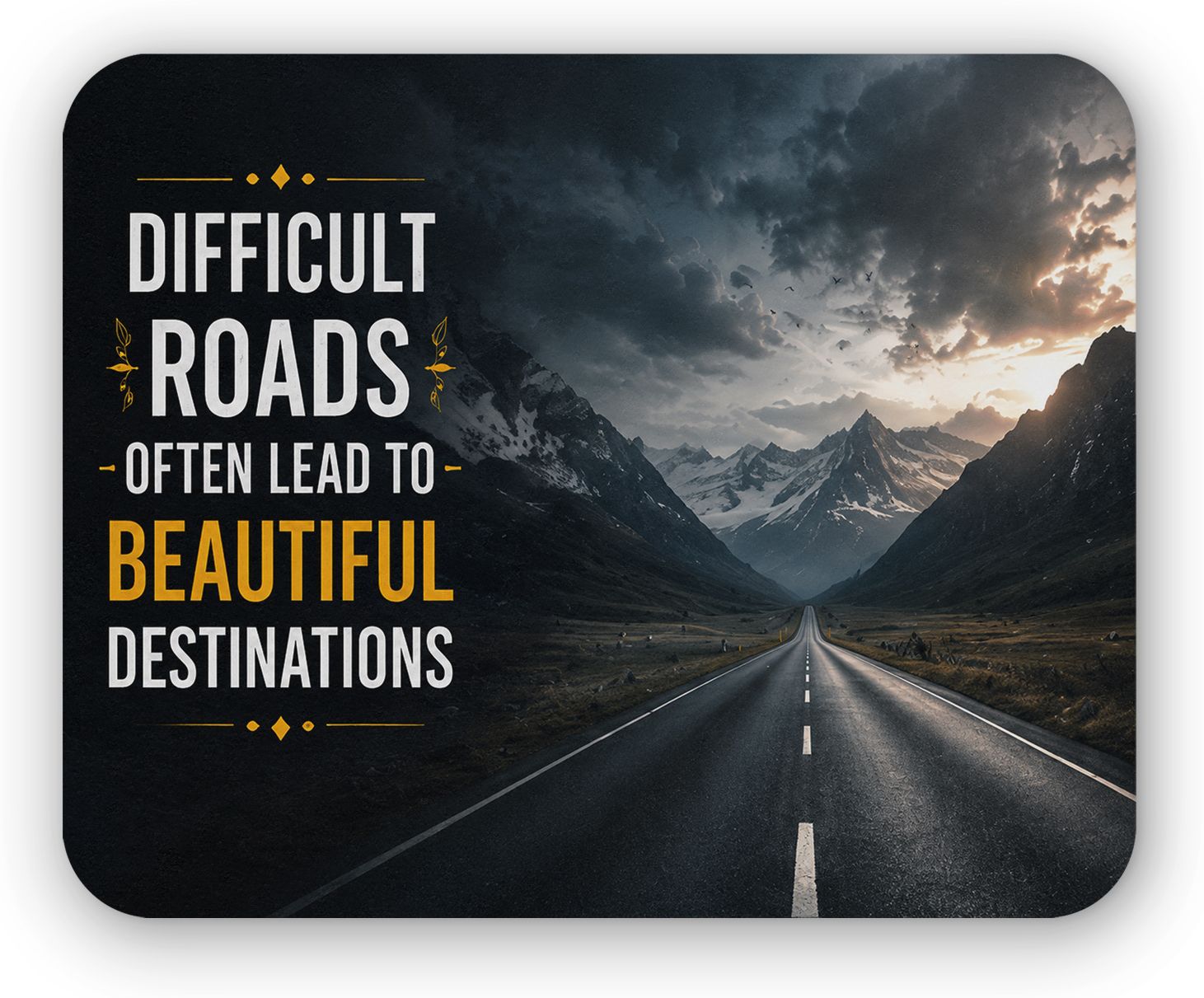 TRENDY DEALZ Inspirational Road Design Printed Mouse Pad with Smooth Surface & Non Slip Base Mousepad-picture-40