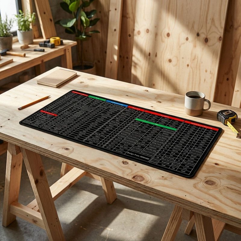 CrazySoul Keyboard And Mouse Pad - Large - Excel Anti-Slip Shortcut Keyboard Mat Non Slip Base Mousepad-picture-40