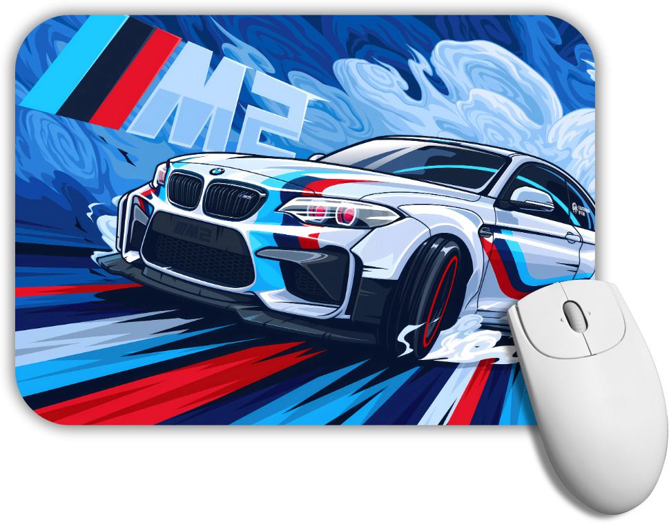 GROOFIEZ M5 Racing Mouse Pad Non-Slip Rubber Base for PC Laptop (9x7 inch) Non Slip Base Mousepad-image-1