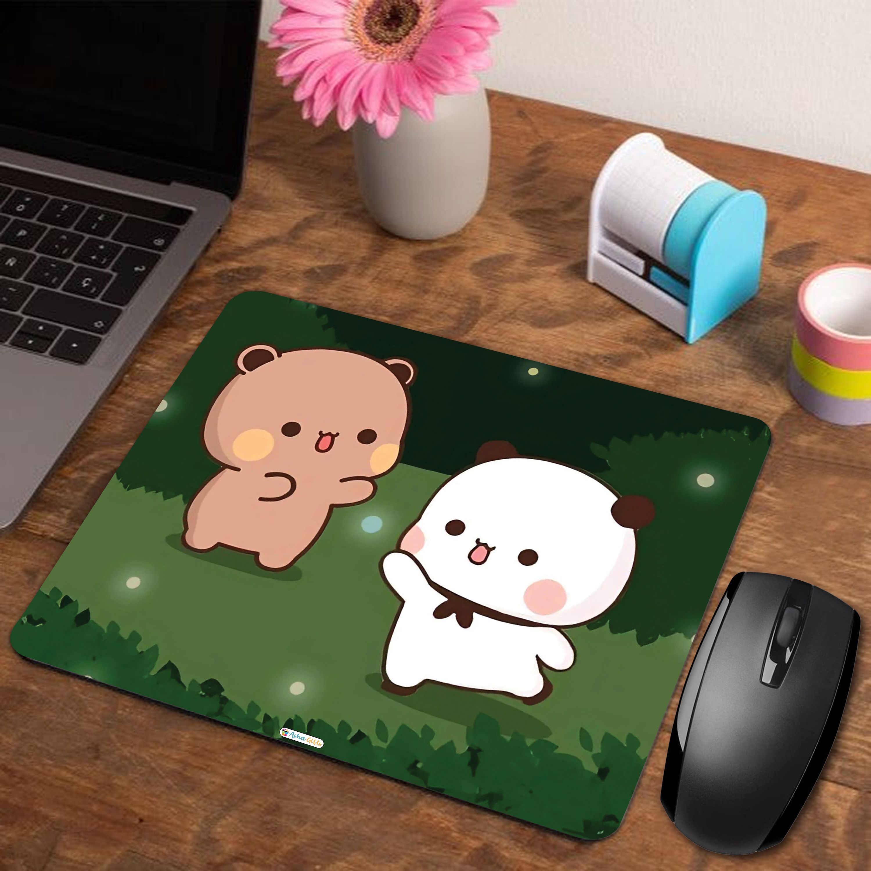 Asha Gifts Bubu Dudu Mouse Pad for Laptop Desktop PC Gaming Mousepad Rubber Base AT-10 Mousepad-image-31