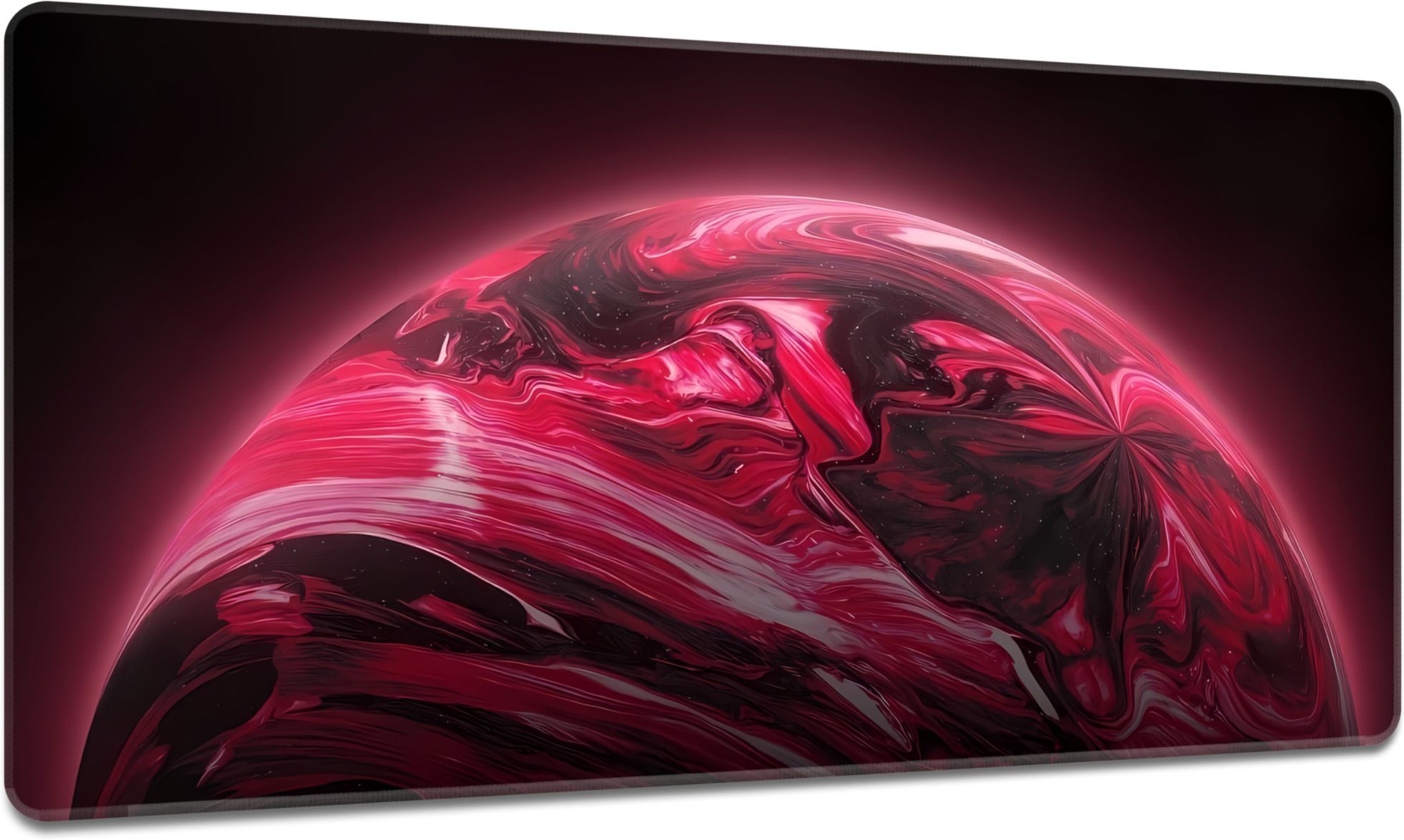 Teesown Abstract Red Planet 11 x 23 Inch With Stitched Edges Non Slip Base Mousepad-image-47