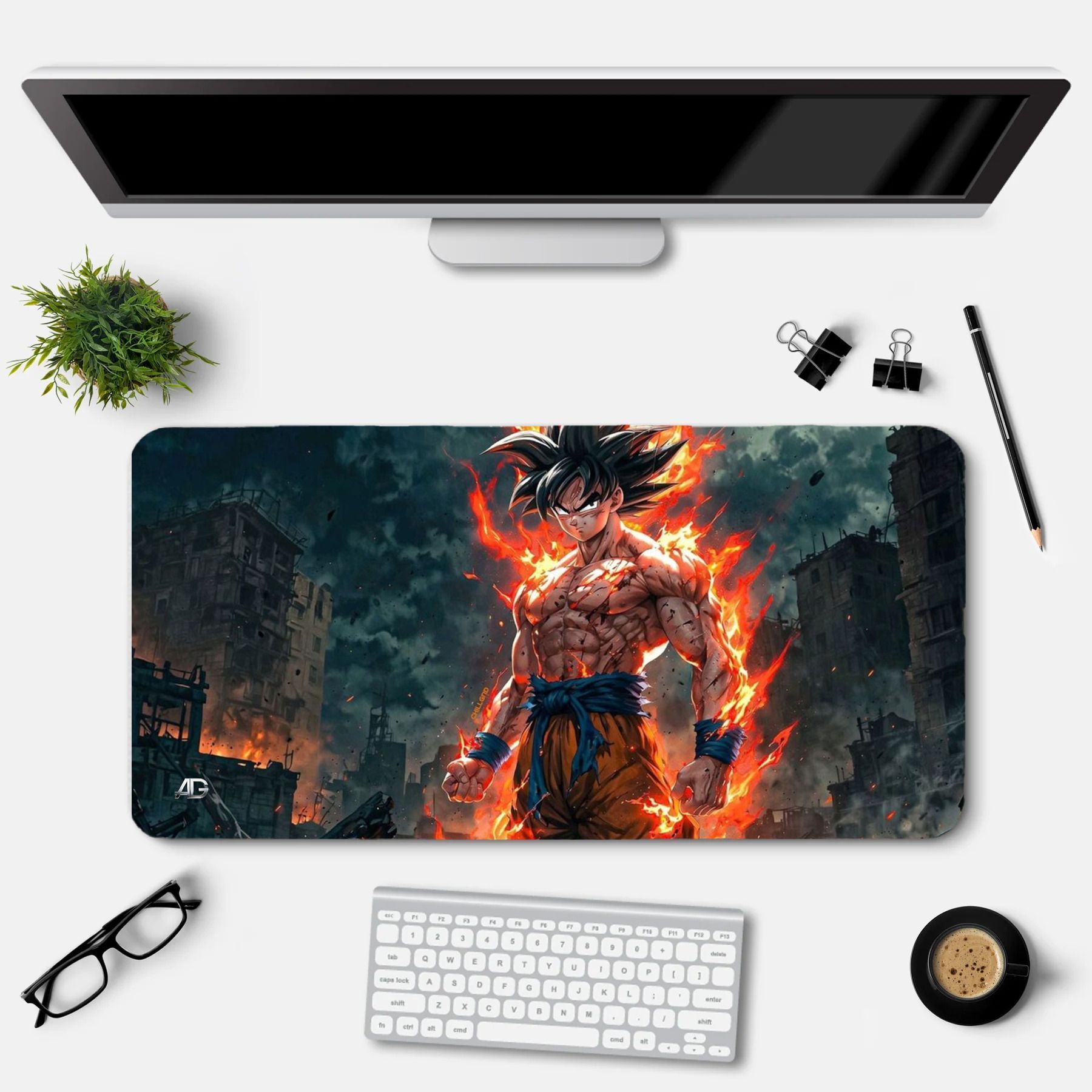 AIM D GAME Premium Anime-Inspired Large Desk Mouse Pad, 23 x 11.5 inches, Gaming Mouse Pad Non Slip Base Mousepad-picture-26