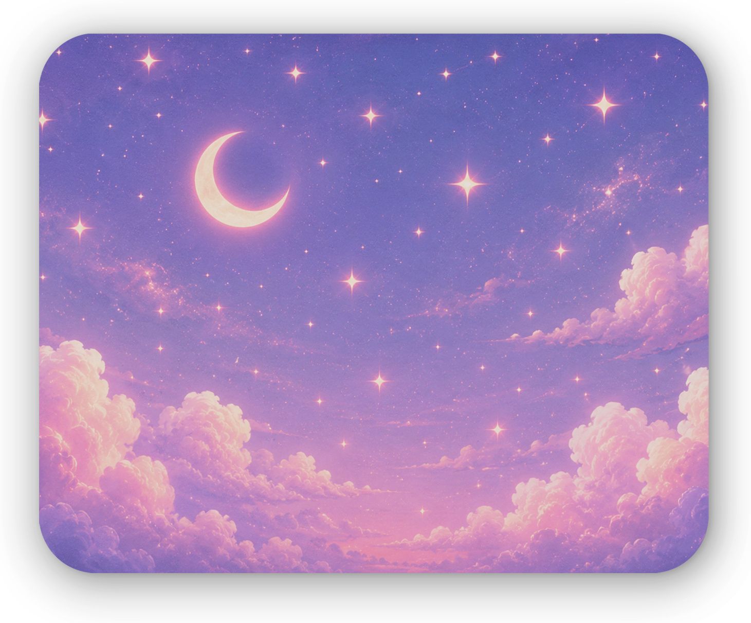 TRENDY DEALZ Dreamy Night Sky Design Printed Mouse Pad with Smooth Surface & Non Slip Base Mousepad-image-34
