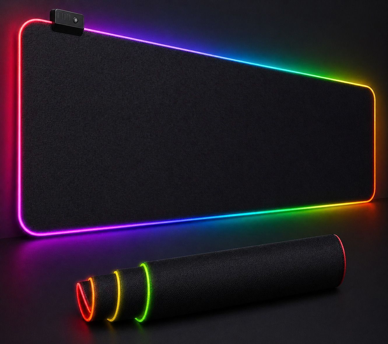 KRISHAVWORLD RGB LIGHT GAMING MOUSE PAD PREMIUM Non Slip Base Mousepad-picture-28