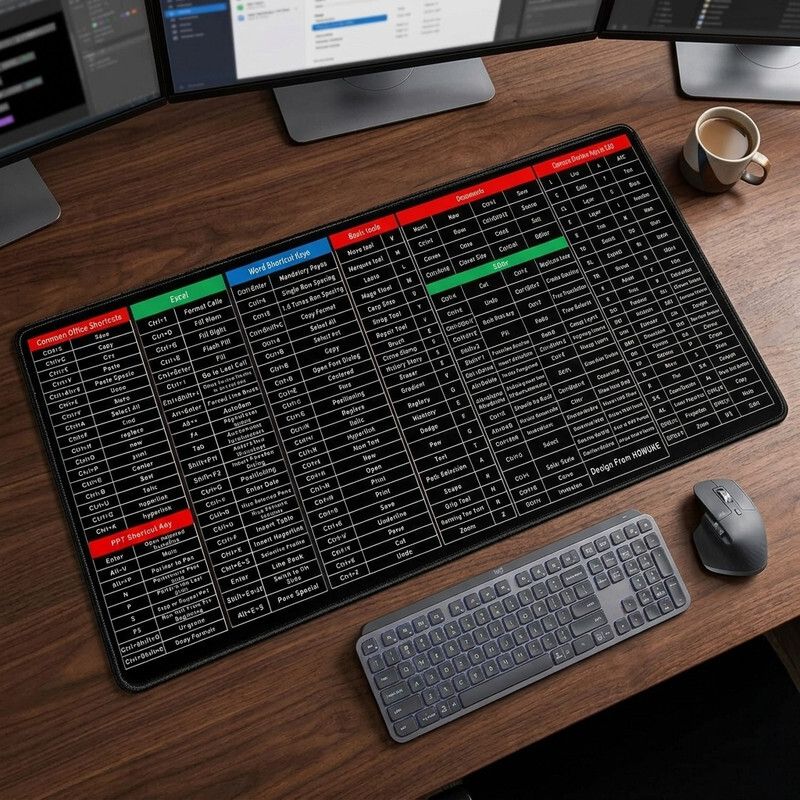 CrazySoul Keyboard Cover Mate - Large - Excel Anti-Slip Shortcut Keyboard Mat Non Slip Base Mousepad-picture-33
