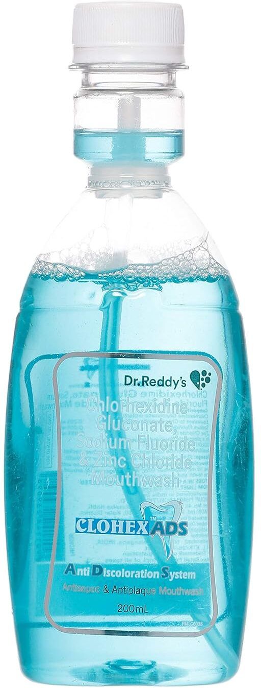 clohex Ads mouthwash for, mint flavour anti discoloration system mouthwash 200ml, 2pcs. - MINTS-picture-18