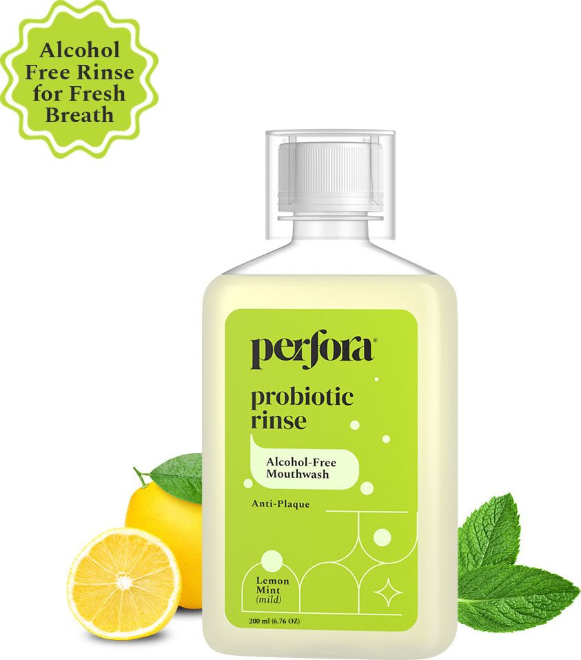 Alcohol Free Mouth Freshener with Probiotics, Hyaluronic Acid, & Vitamin C - Lemon Mint, Mouthwash-image-19