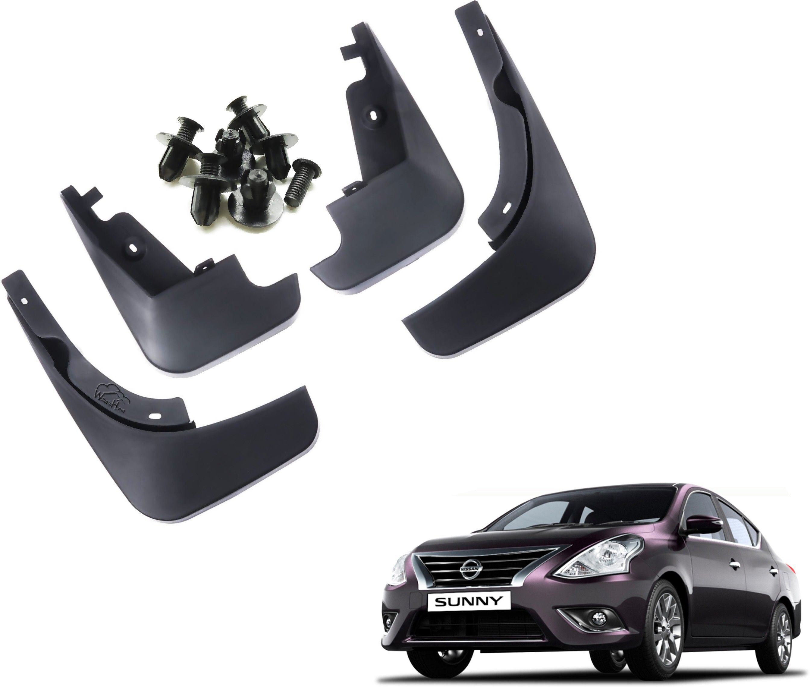 wolkomhome Mud Flap, Front Mud Guard, Rear Mud Guard For Nissan Sunny NA-picture-27