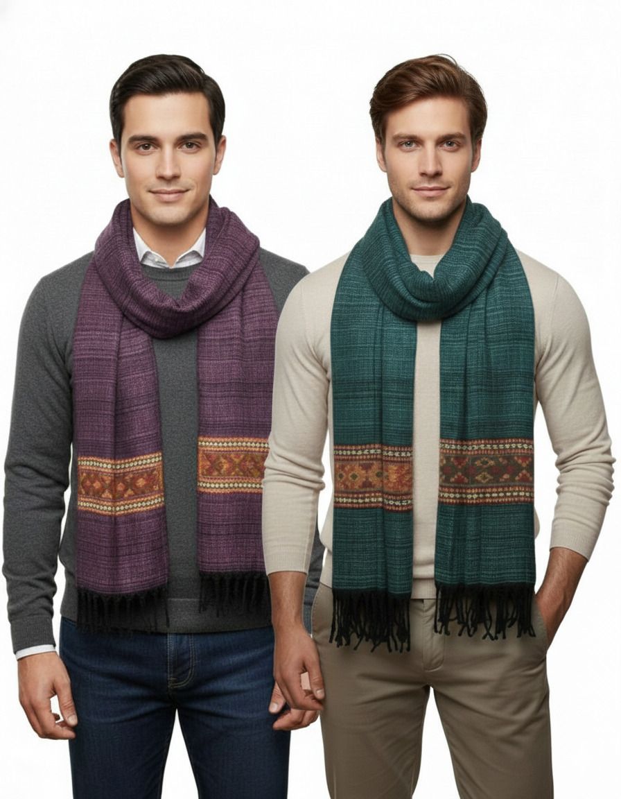 SHIRAAZ Printed Men Muffler-picture-38