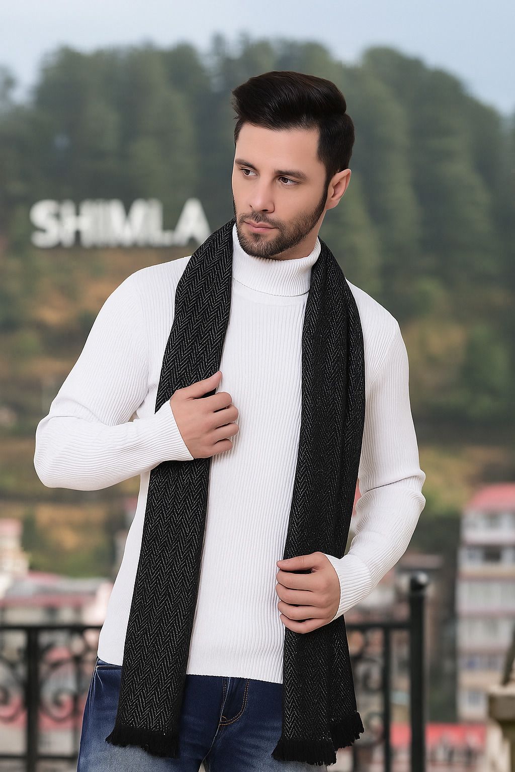 SCHp Striped Men Muffler-picture-17