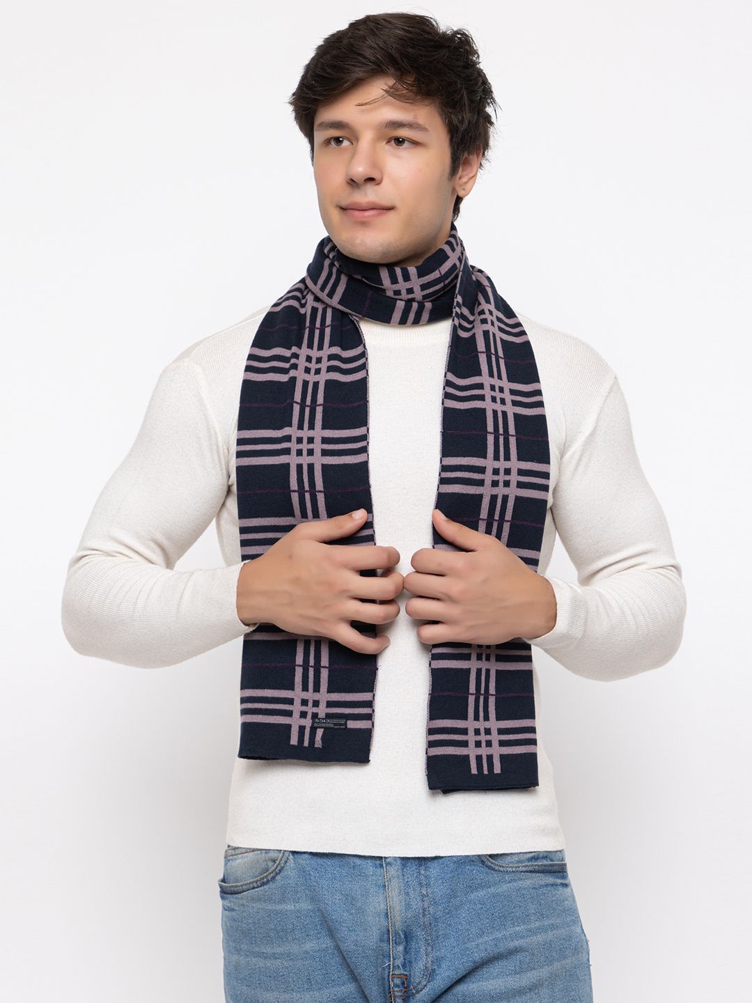 513 Checkered Men Muffler-picture-22