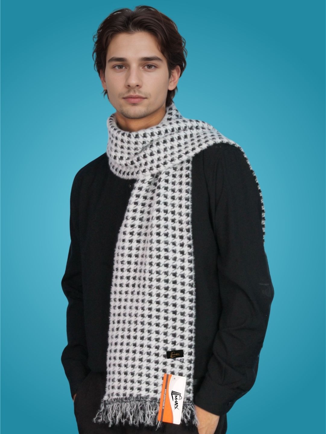 MHAX Checkered Men Muffler-picture-12