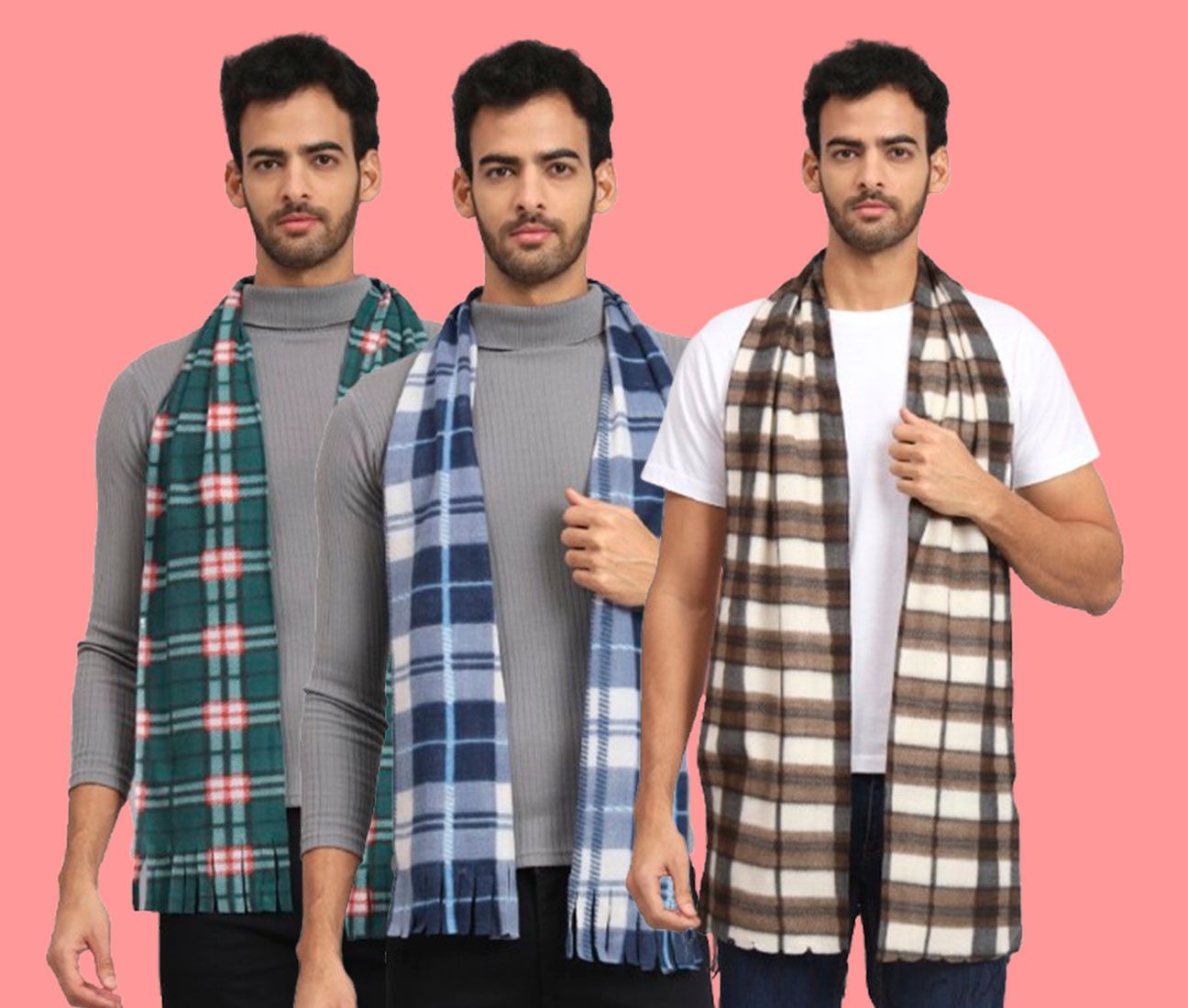 ANIXA Checkered Men Muffler-picture-35