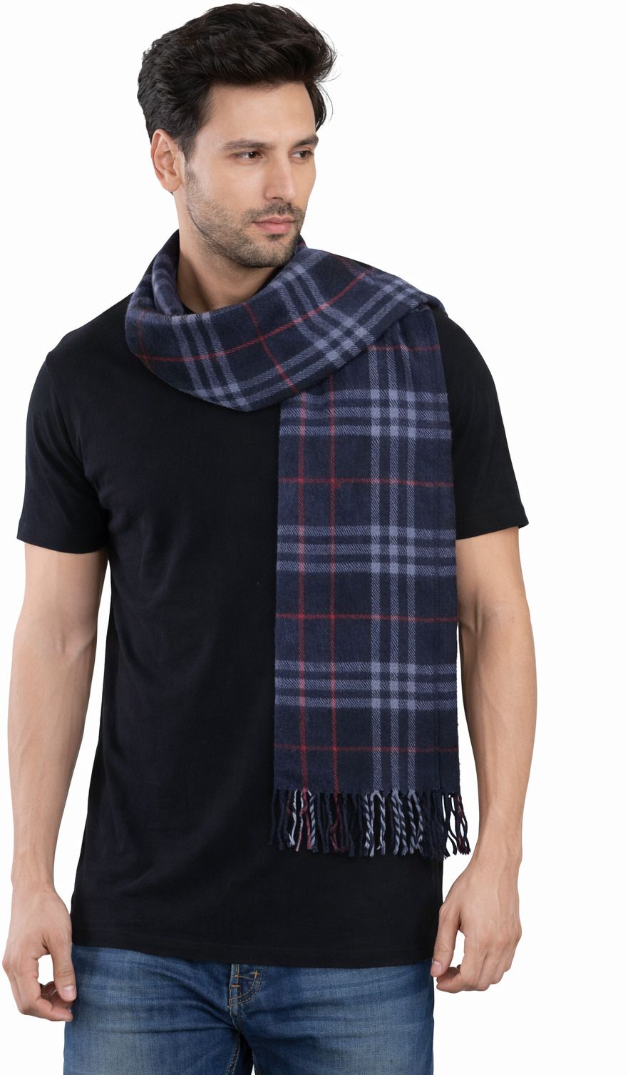 Ramnaya Checkered Men Muffler-image-14