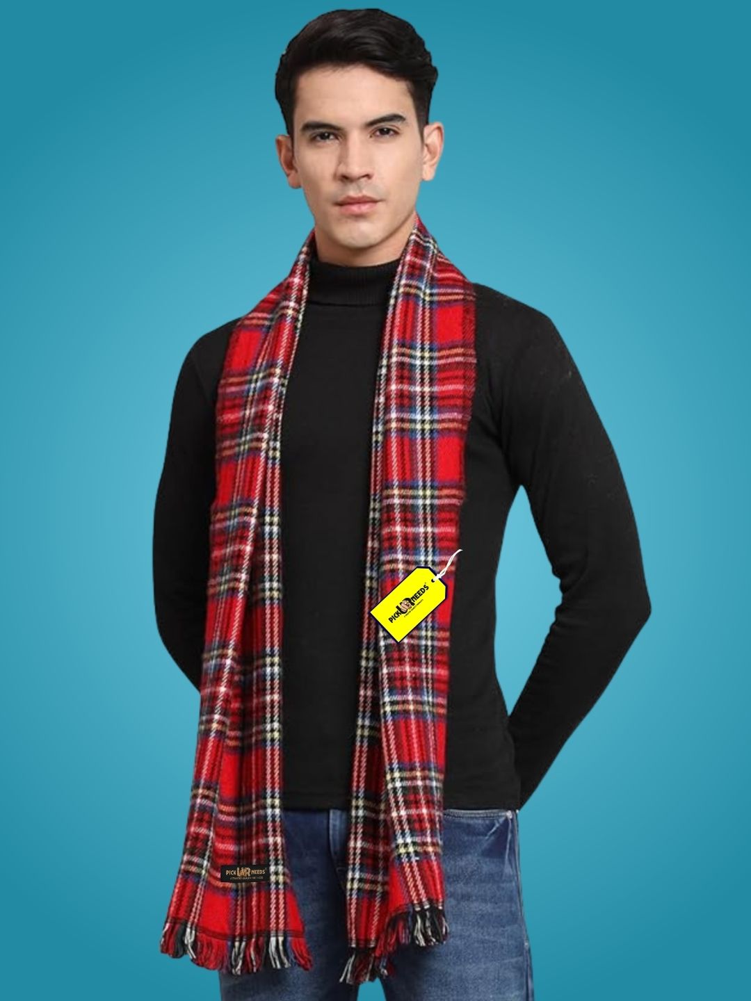 Pick Ur Needs Checkered Men Muffler-picture-24