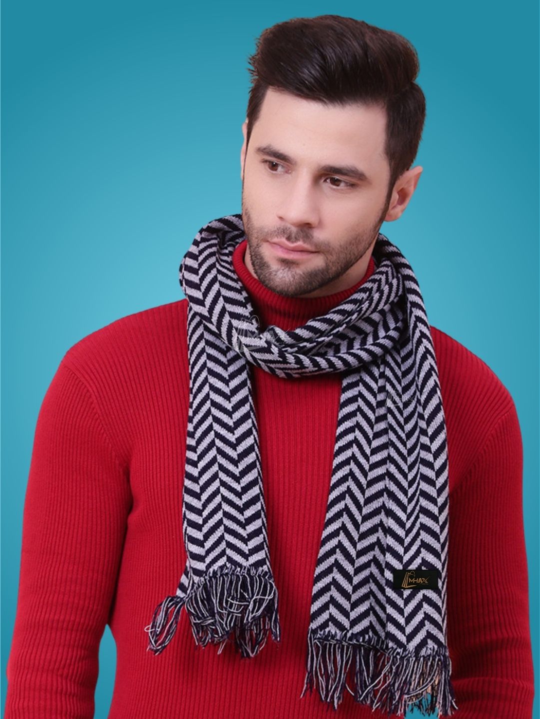 MHAX Striped Men Muffler
