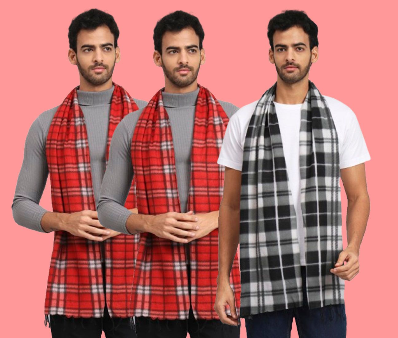 ANIXA Checkered Men Muffler-picture-21