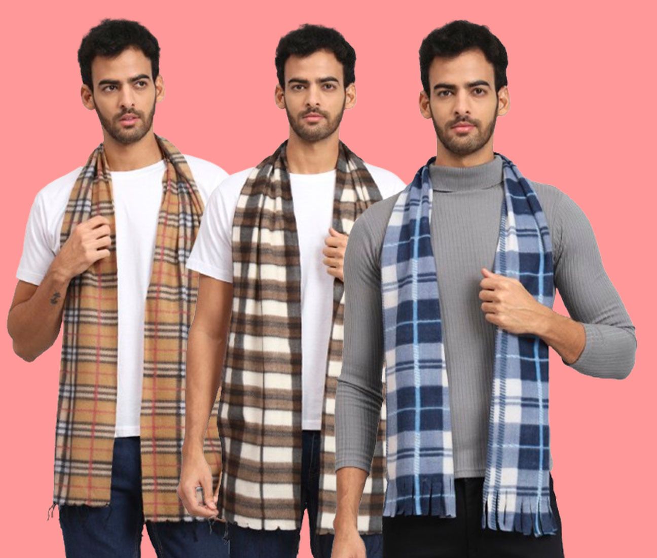 Trendy World Checkered Men Muffler-picture-42