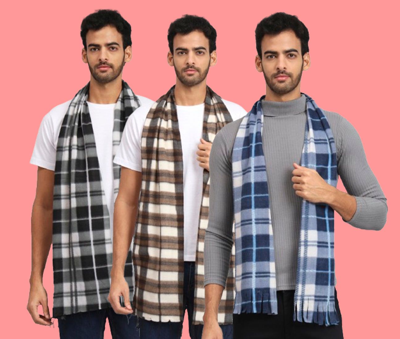 ANIXA Checkered Men Muffler-picture-14