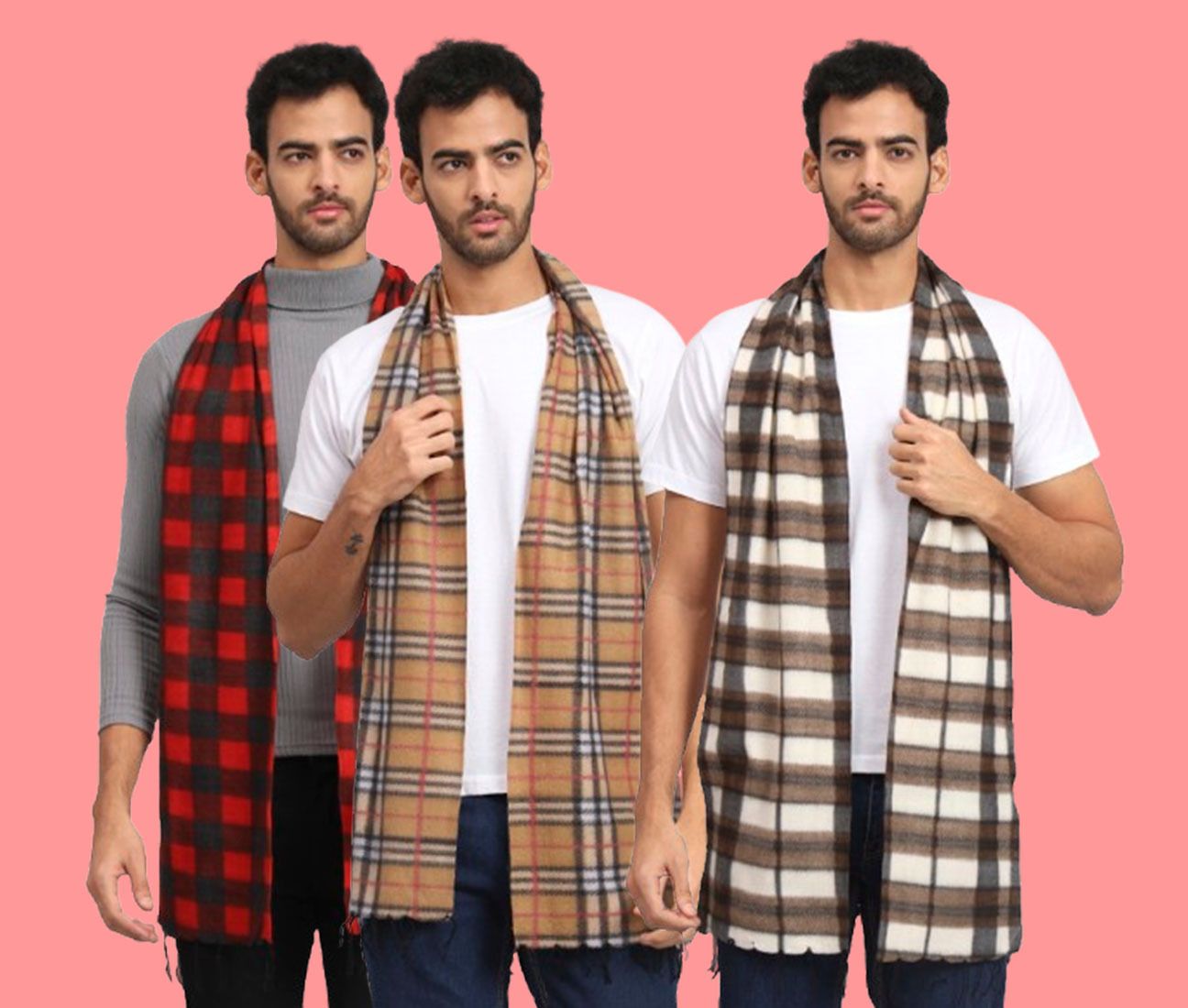 Trendy World Checkered Men Muffler-picture-28