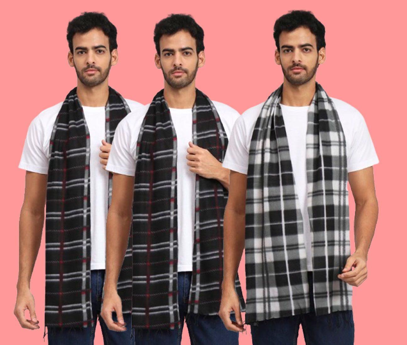 ANIXA Checkered Men Muffler-picture-26