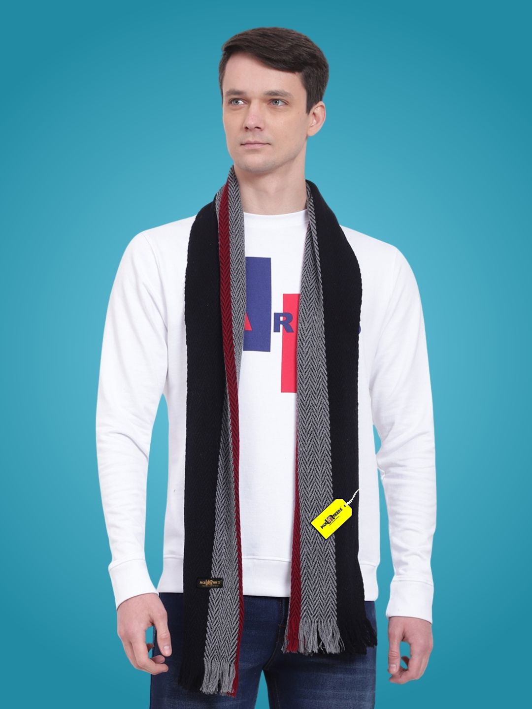 Pick Ur Needs Striped Men Muffler-picture-17