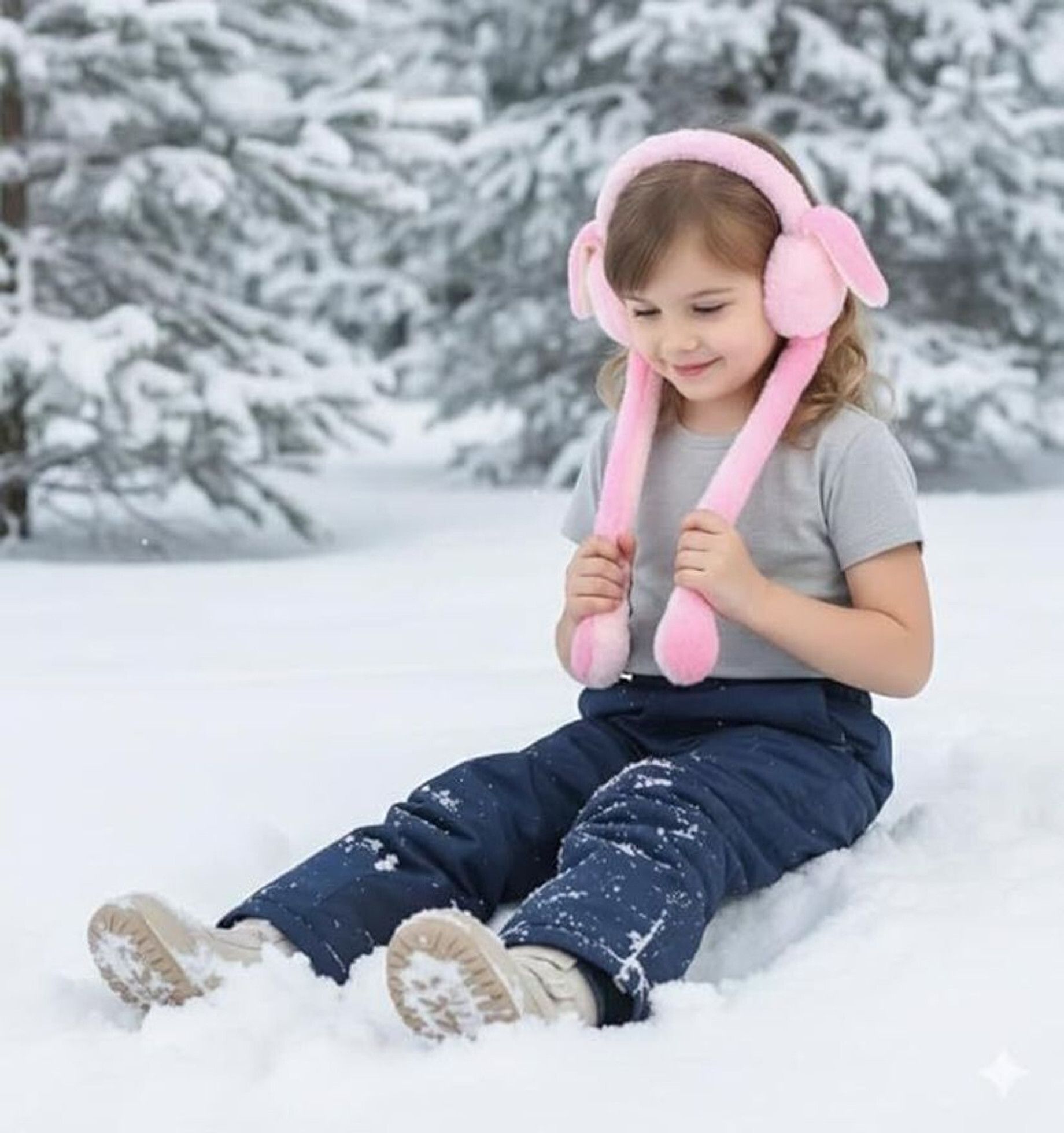 blackrod Cute Winter Ear Warmers Chuchu Rabbit Sound Bunny Ear Faux Fur Earmuffs Ear Muff-picture-14