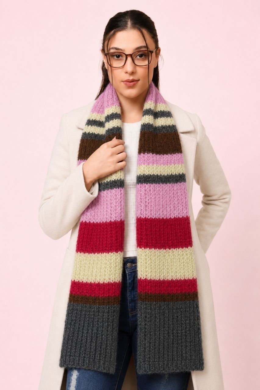 SCHp Striped Women Muffler-picture-33