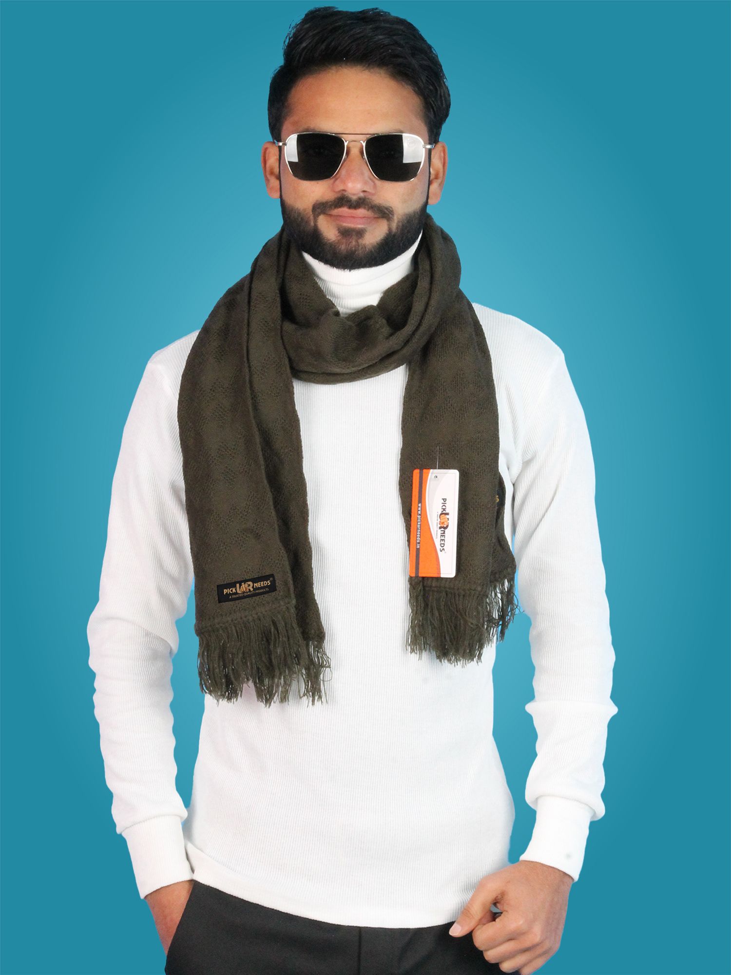 Pick Ur Needs Solid Men Muffler-picture-20