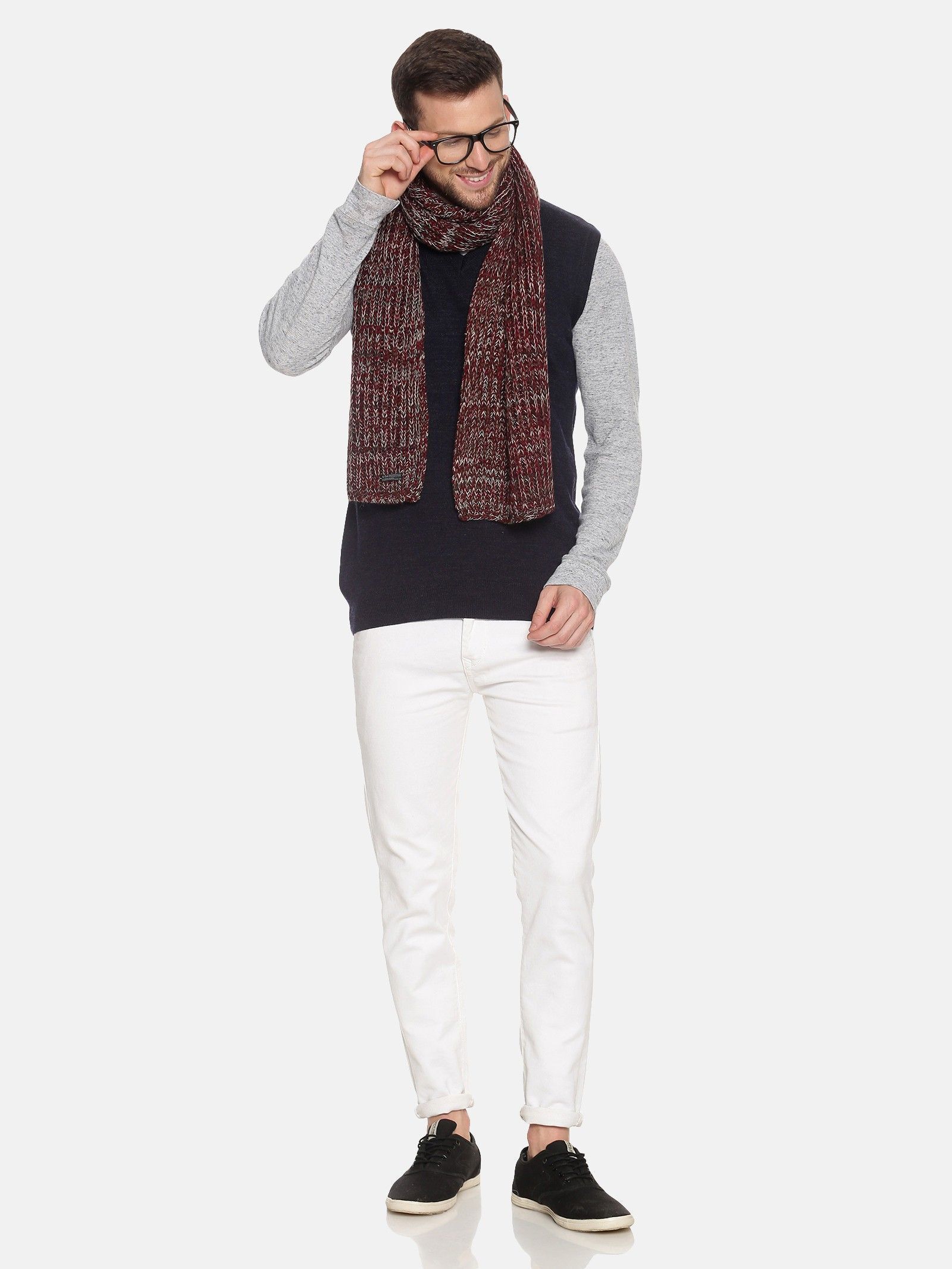 Jollyy Self Design Men Muffler-picture-23
