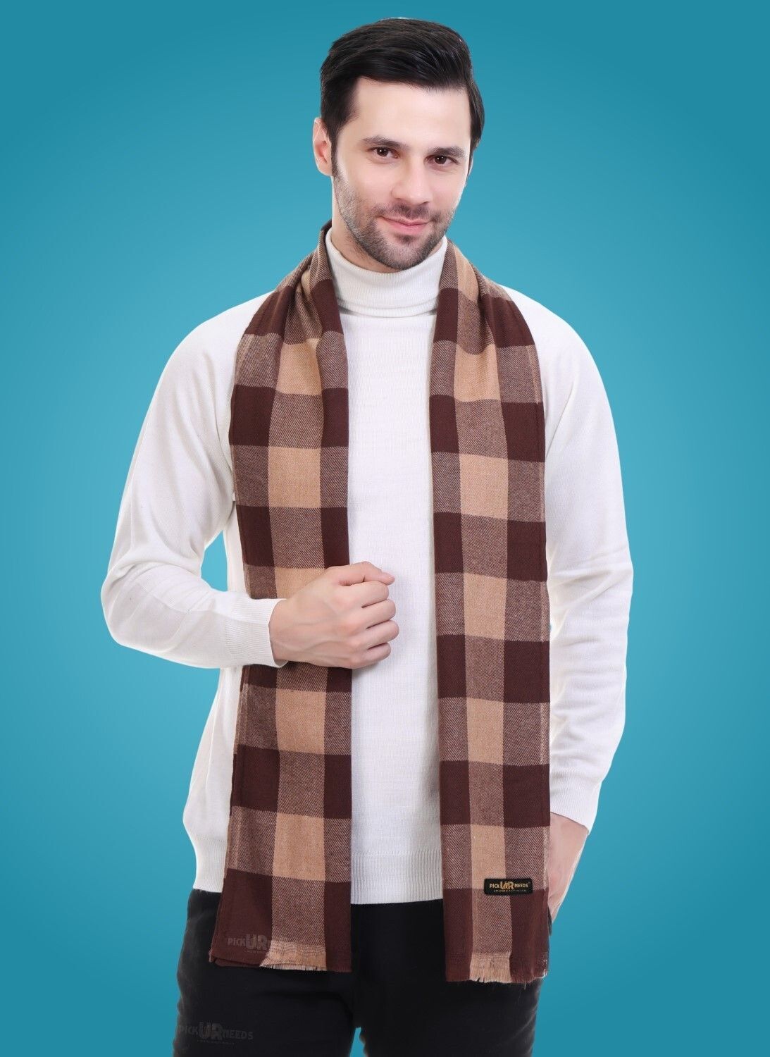 Pick Ur Needs Checkered Men Muffler-picture-27
