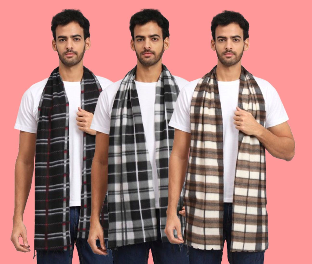 ANIXA Checkered Men Muffler-picture-23