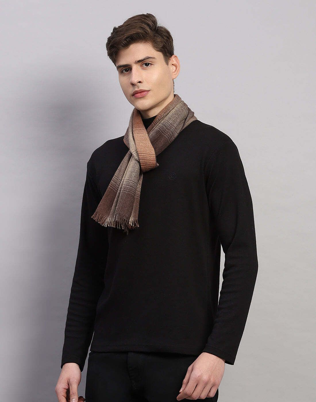 MONTE CARLO Self Design Men Muffler-image-12