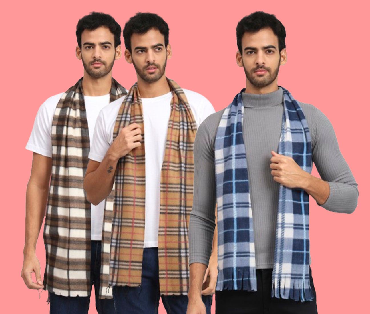 ANIXA Checkered Men Muffler-picture-14