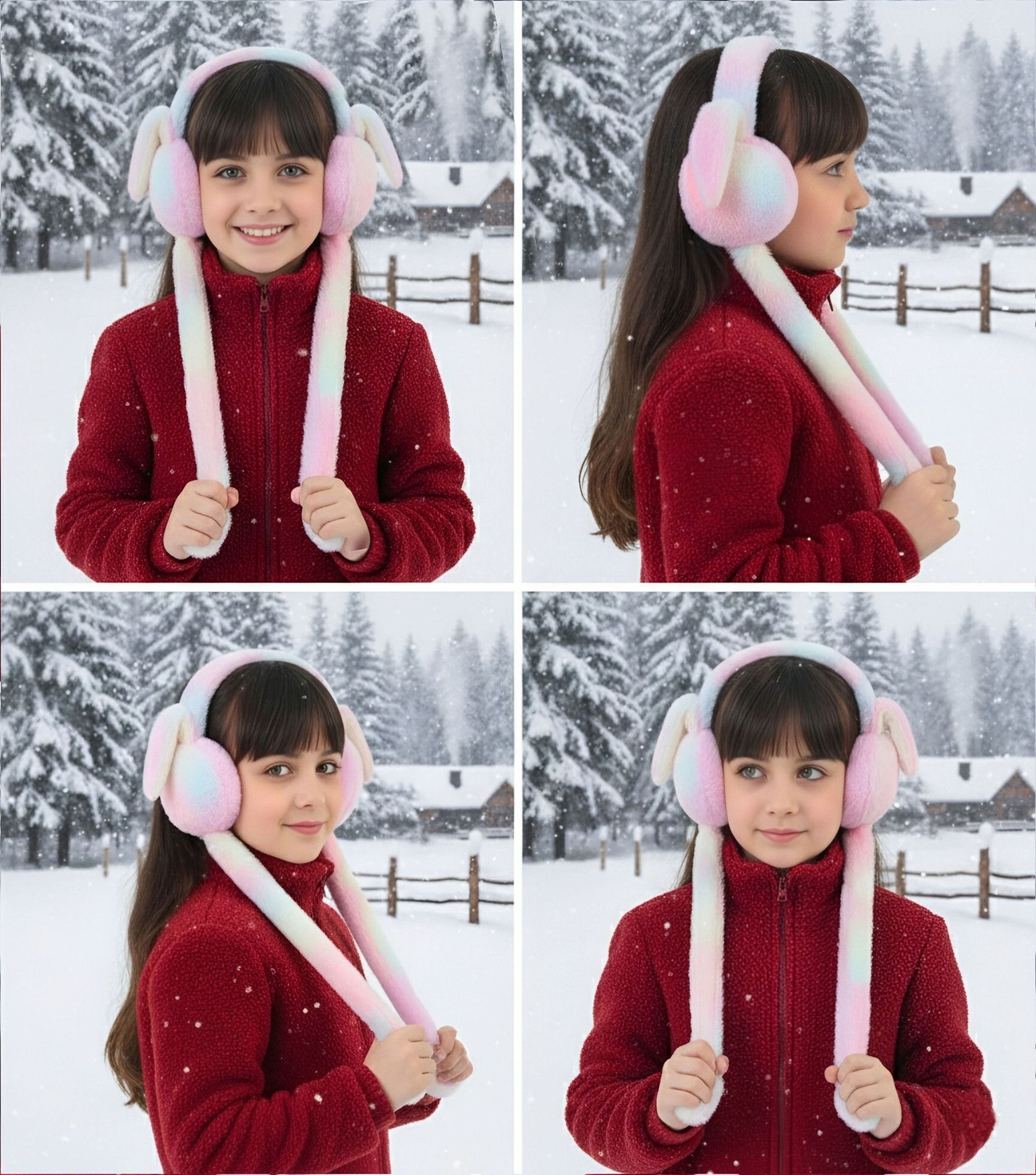 blackrod Fashion Bunny Ear Earmuffs with Soft Fur Chuchu Rabbit Sound Winter Ear Warmers Ear Muff-picture-20