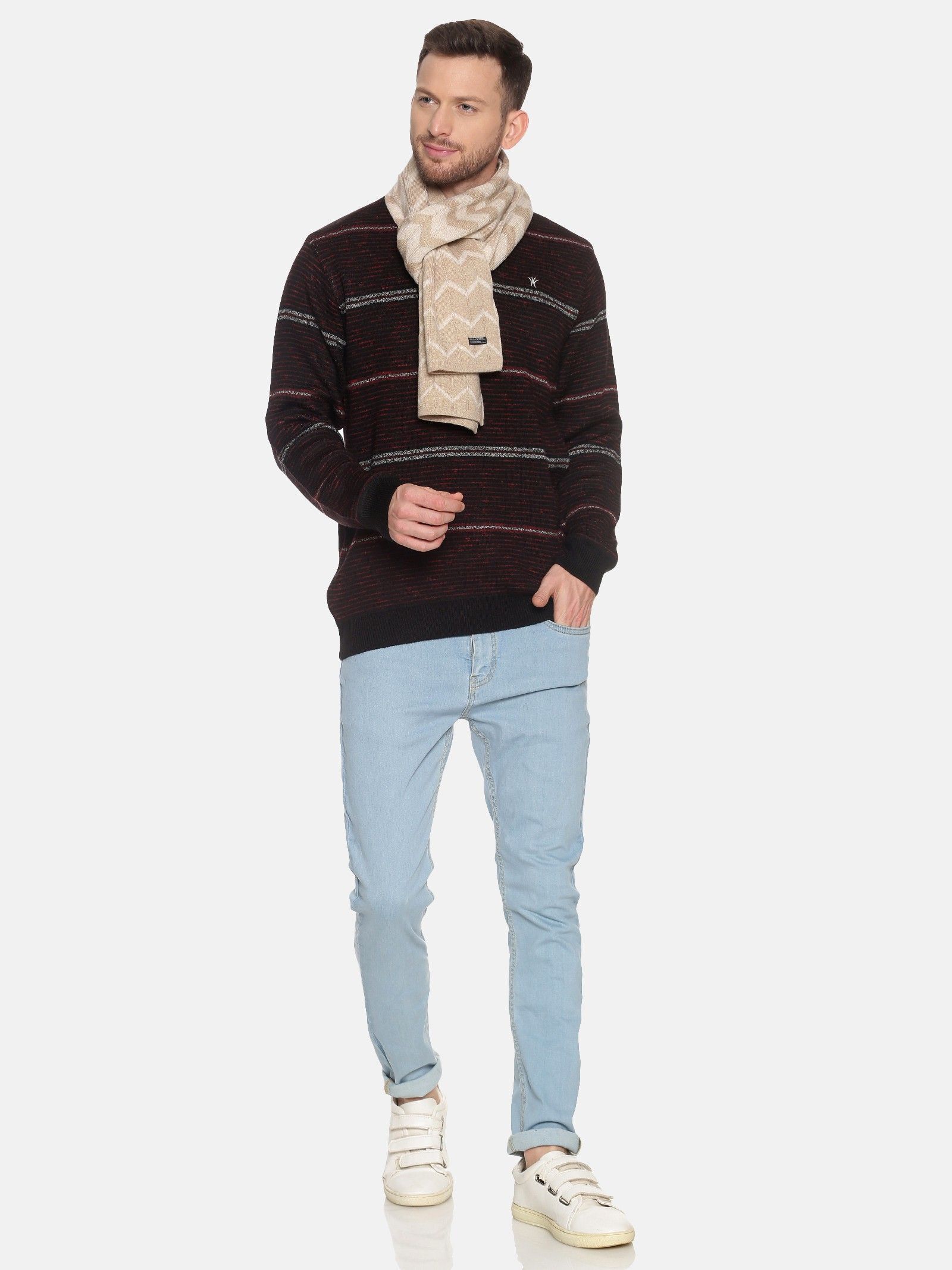 Jollyy Self Design Men Muffler-picture-35