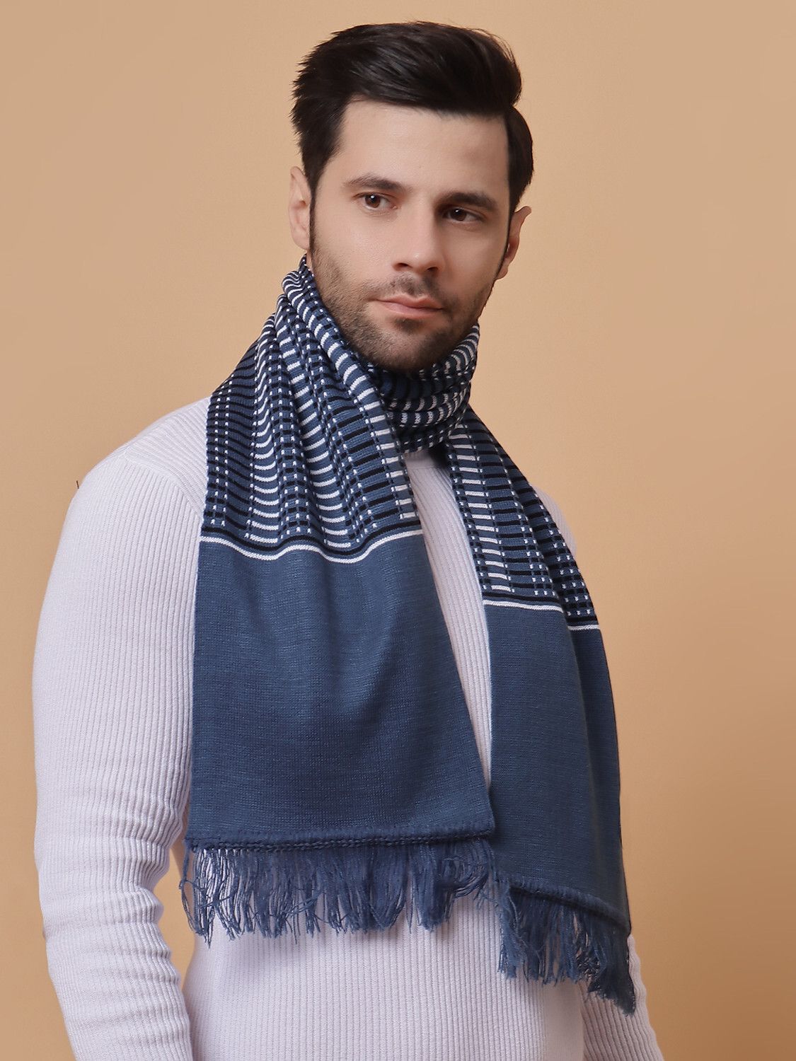 MHAX Self Design Men Muffler