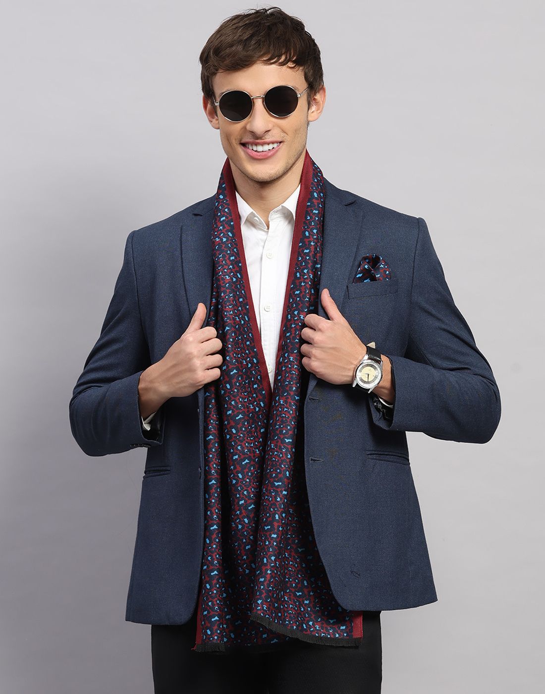 MONTE CARLO Self Design Men Muffler-picture-15