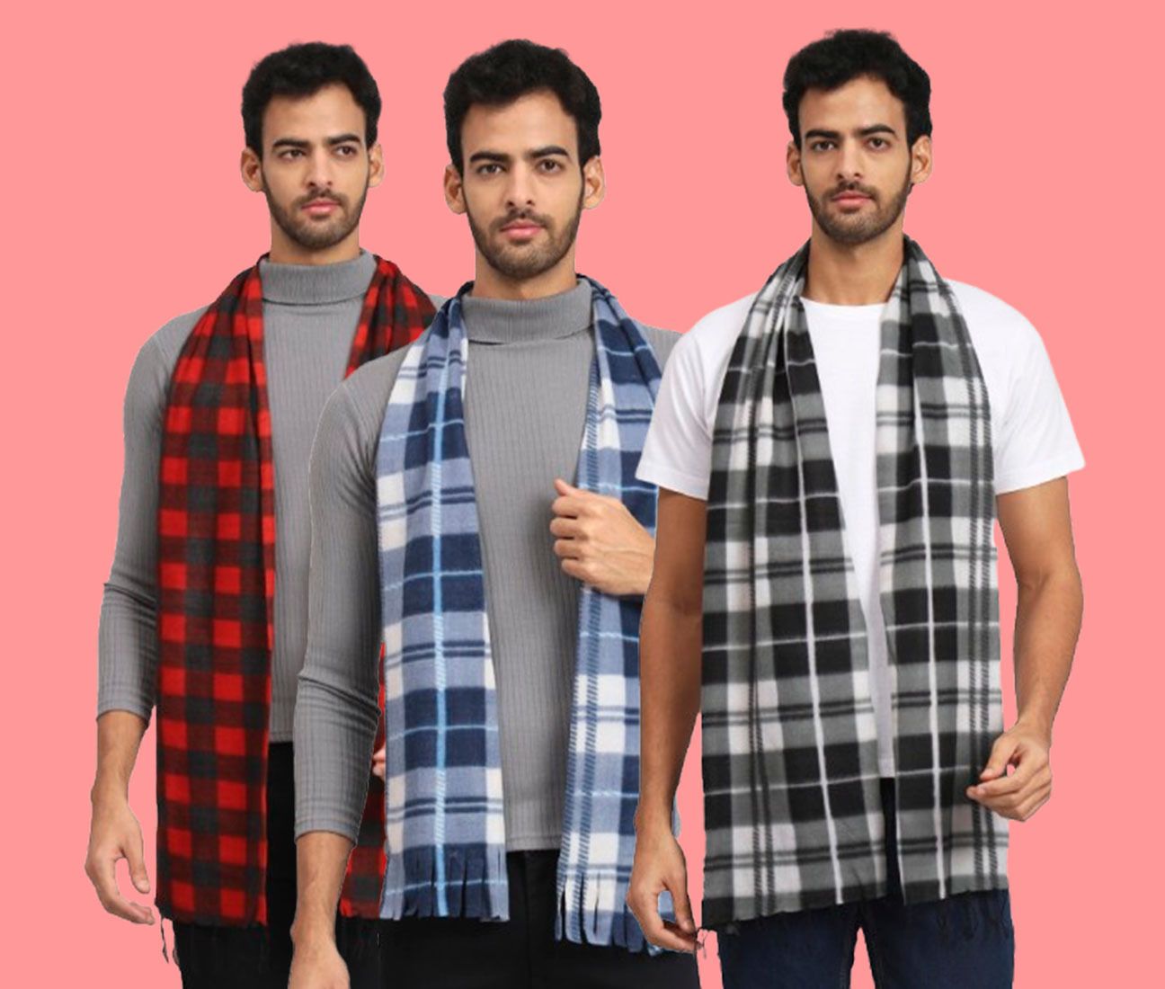 ANIXA Checkered Men Muffler-picture-11
